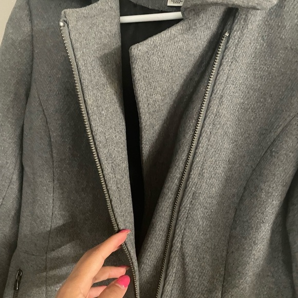 Kristen Blake Women's Gray Pea Coat - Picture 3 of 12